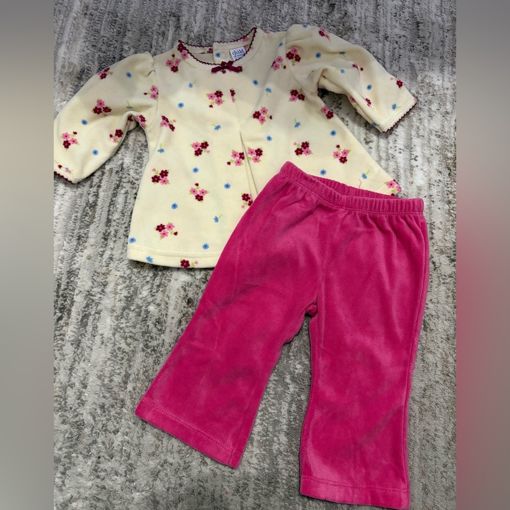 Carter's Cream Floral Baby 2pc. Outfit(3/6 mo.)